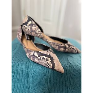 Gianni Bini Sophia d'Orsay pumps, snakeskin print